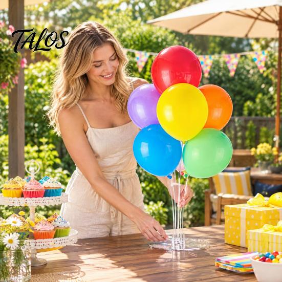 Baby Shower Balloon Stand 4/8 Pcs Kit for Table, Sticks Holder with Base Graduation, Birthday, Shower, Weddings, Celebrations Column