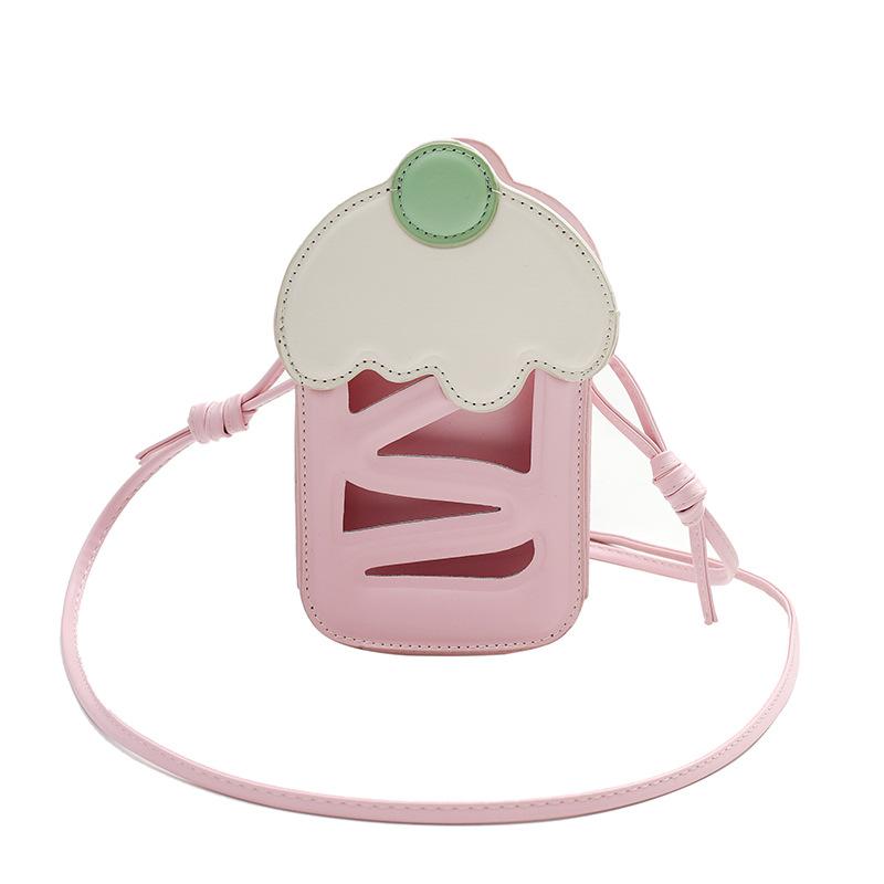 

Mobile Phone Bag with Hollowed-out Design, Women s Small Square Bag, Sweet and Cute Cherry Cake Style Crossbody Bag рожевий