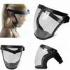 Máscara de proteção facial transparente protetor facial máscara facial protetora máscara de segurança ao ar livre capa de cabeça proteção de trabalho à prova de respingos