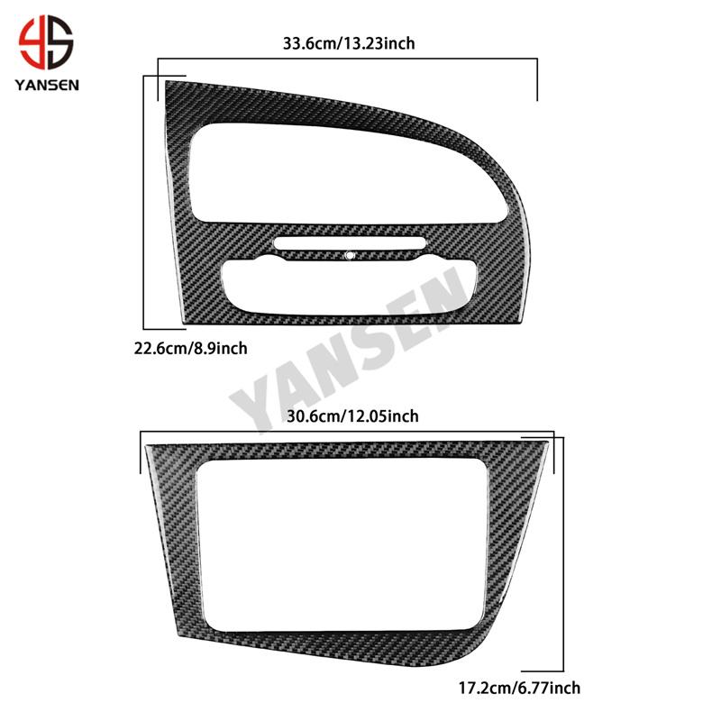 sdbn7 Car Instrument AC CD Panel Carbon Fiber Sticker For SEAT Leon 2005 2006 2007 2008 2009 2010 2011 2012 Interior Accessories