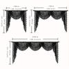 European Style Tassel Lace Window Valance Short Curtain Head Living Room Bedroom Dining Valance Pelmet Windows Swag Curtain