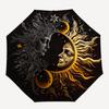 1pc Sun and Moon Faces Umbrella with Plastic Handle,Vibrant Cartoon Pattern,Multi-functional UmbrellaPT153