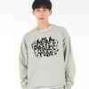 ASTRAL PROJECTION Oversized Drop Shoulder Haze Lettering Sweatshirt_Mint