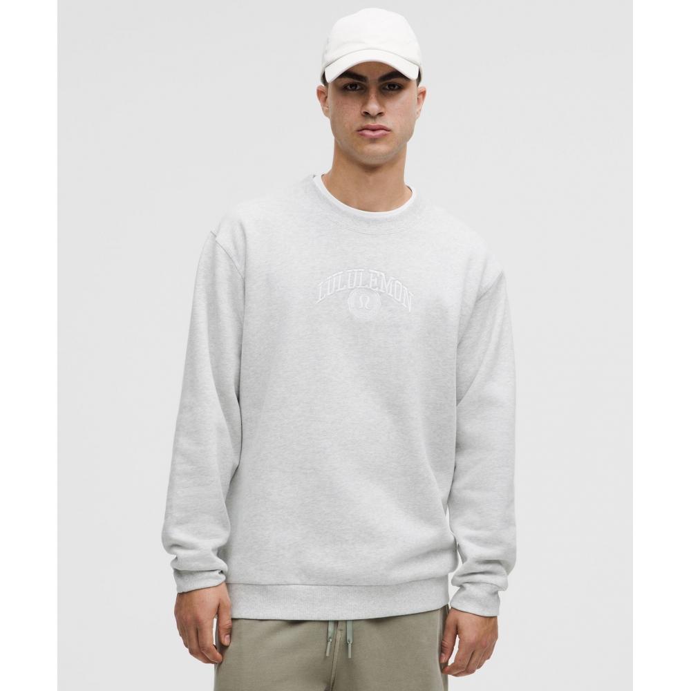 

Lululemon Steady State Crew Collegiate Heathered Core Ultra Light Grey XXL