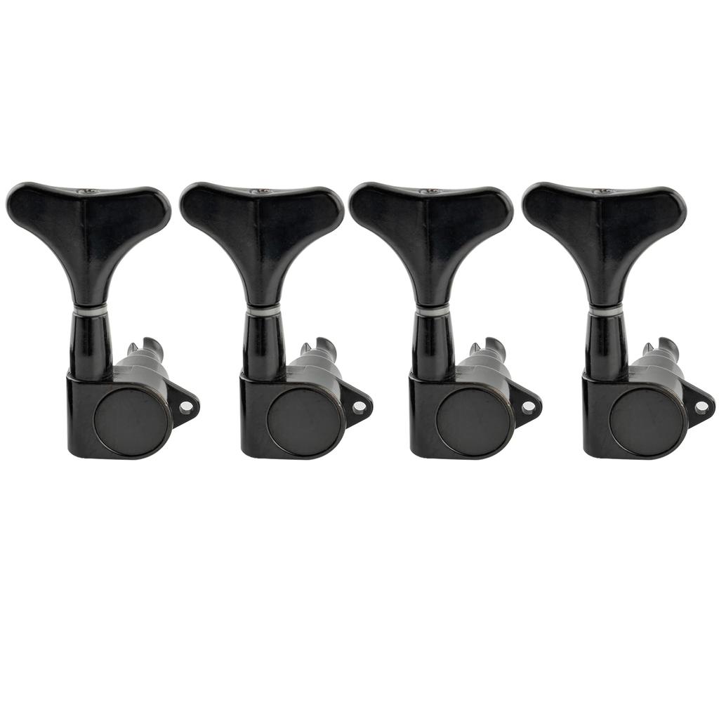 Musiclily Pro electric bass tuning black 4-in-line pegs,
