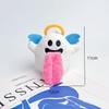 Halloween Cute Large Tongue Angel Ghost Plush Pendant For Kids And Teen Gifts