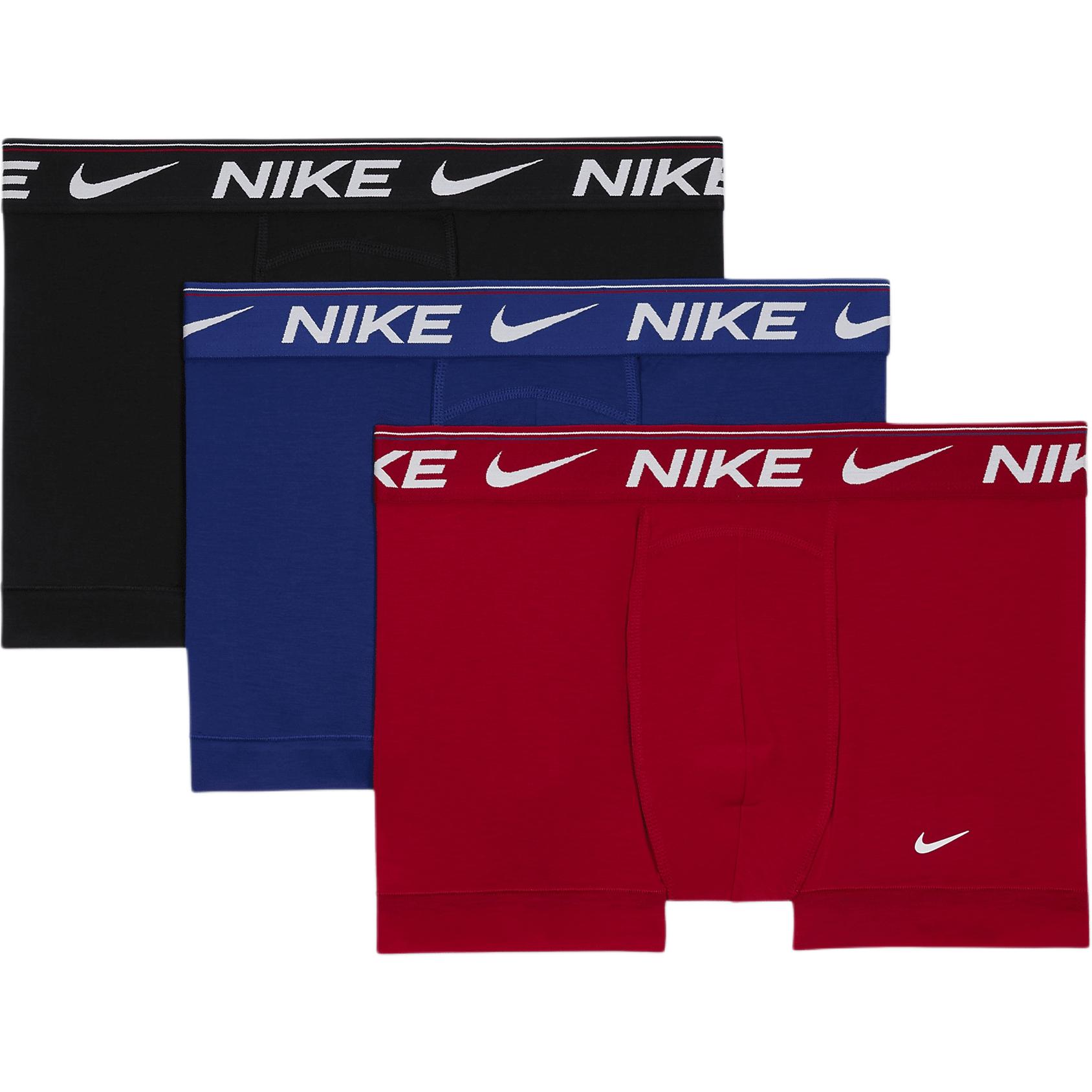 

Nike Letter Logo Boxer Briefs 3-Pack Men Underwear KE1256-612 M