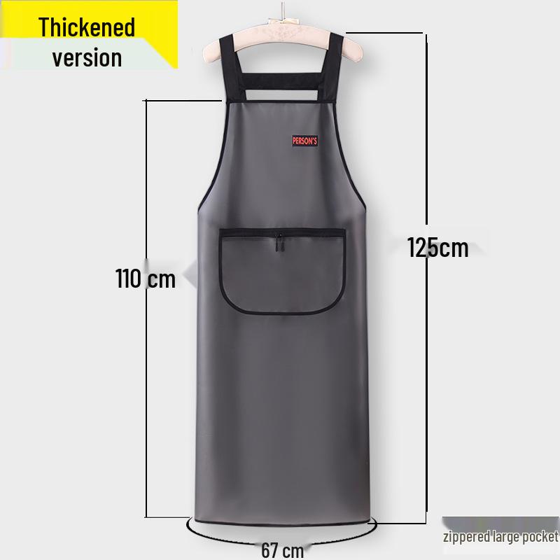 Unisex TPU Waterproof & Oil-Proof Transparent Apron for Cooking & Catering with Custom Logo