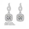 S925 Sterling Silver 0.5/1 Carat Moissanite Bag Earrings Fashion  Casual Simple Design High-end Light Luxury Niche Gift For Girlf