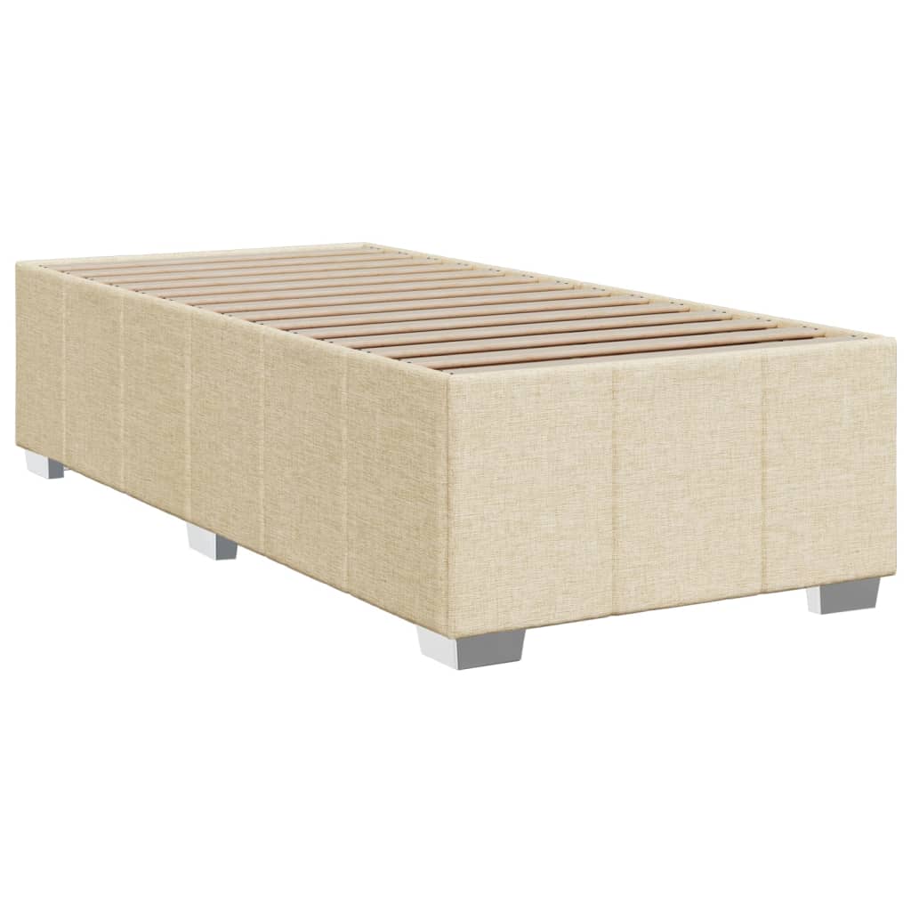 Vidaxl Letto Continentale Con Materasso, Crema, Tessuto, 80X200 Cm