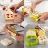 2 In 1 Plastic Pocket Sandwiches Cutter And Sealer Best Kids Sandwiches Mold/Mould Cookie Cutter Bread Sealer And Decruster