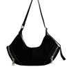 Suede bag autumn women's new pillow bag women's retro texture plush shoulder armpit bag women