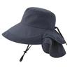 Xinbaoguan 100% Polyester 8062 Summer Outdoor Sunshade Hat, Horsetail Hole Folding Face Shading, WOMEN'S Fisherman Hat