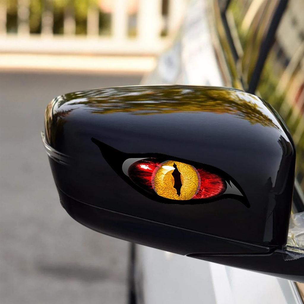 Car Eye Stickers - Eye Car Decal Mirror Sticker,2 Reflective Eye Stickers Scary Simulation