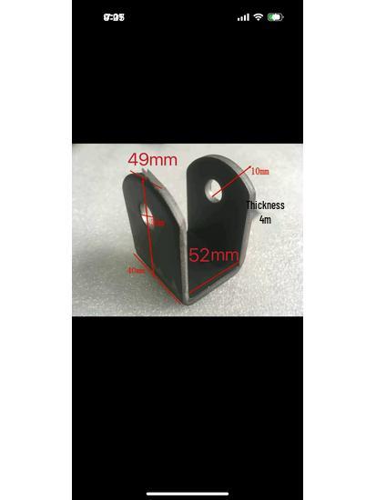 Thickened Iron U-Shaped Fork Shock Absorber Bracket for Go-kart Beach Buggy