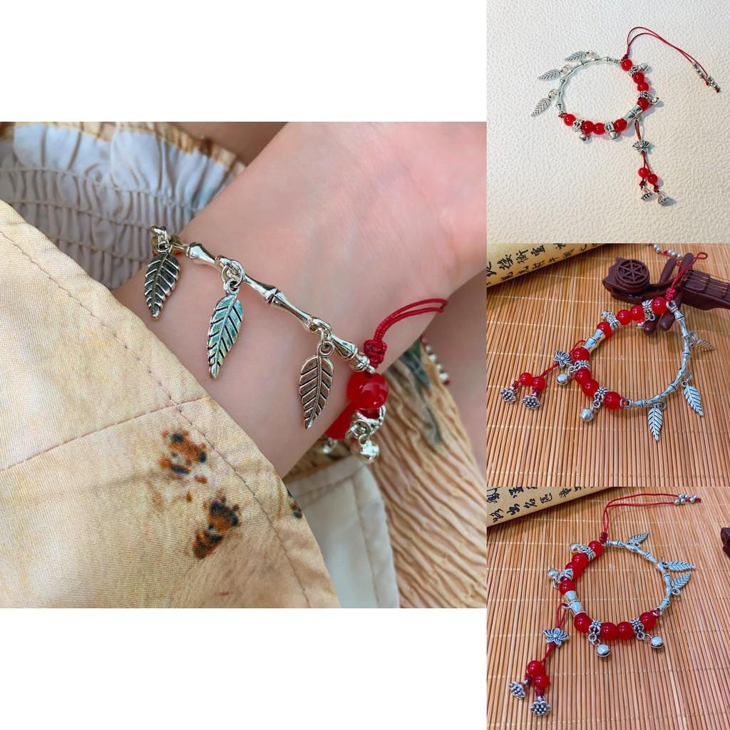 Vintage Style Alloy Plated Floral Bracelet Unique Geometric Hand Jewelry For Women