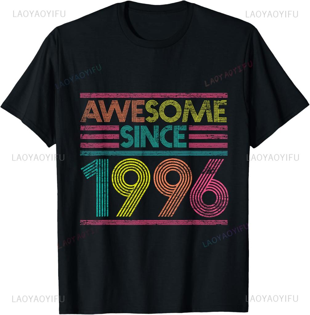 Level 29 Unlocked Awesome Since 1996 29th Birthday Gamer TShirt Unisex Summer Streetwear Tops Couple Camisas