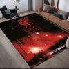 Liverpool Flannel Printed Carpet, Home Sofa Decoration for Living Room & Bedroom, Non‑Slip Play Flannel Floor Mat for Game Room