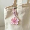Simulated Key Chain Cherry Blossom Pendant Keyring Romantic Translucent Flower Cherry Blossom Keychain Pendant