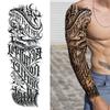 1 Blatt Stammestotem Vollarm Temporäre Tattoos Für Frauen Männer Fake Ärmel Maori Tattoo Aufkleber Körperkunst Zeichnung Oberschenkel Bein Groß
