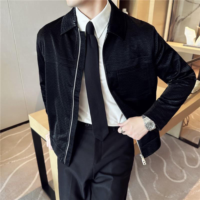 High Quality Men's Casual PU Leather Jackets 2025 Spring Autumn Streetwear Loose Faux Leather Coats Youth Motorcycle Tops