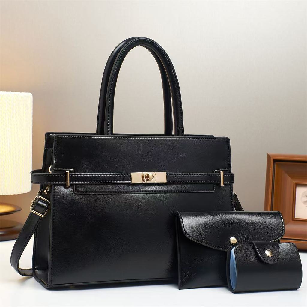 Minimalist Pu Crossbody Bag With Lock Closure For Daily Use