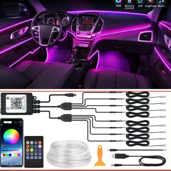 Voice-Activated LED Rhythm Lights for Car and Desktop Cigarette Lighter