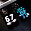 Custodia S-Six SS S-Seven 67 Per iPhone 17,16,15,14,13,12,11 Plus,Pro Max,XS,Colorata Argento Nero Cover