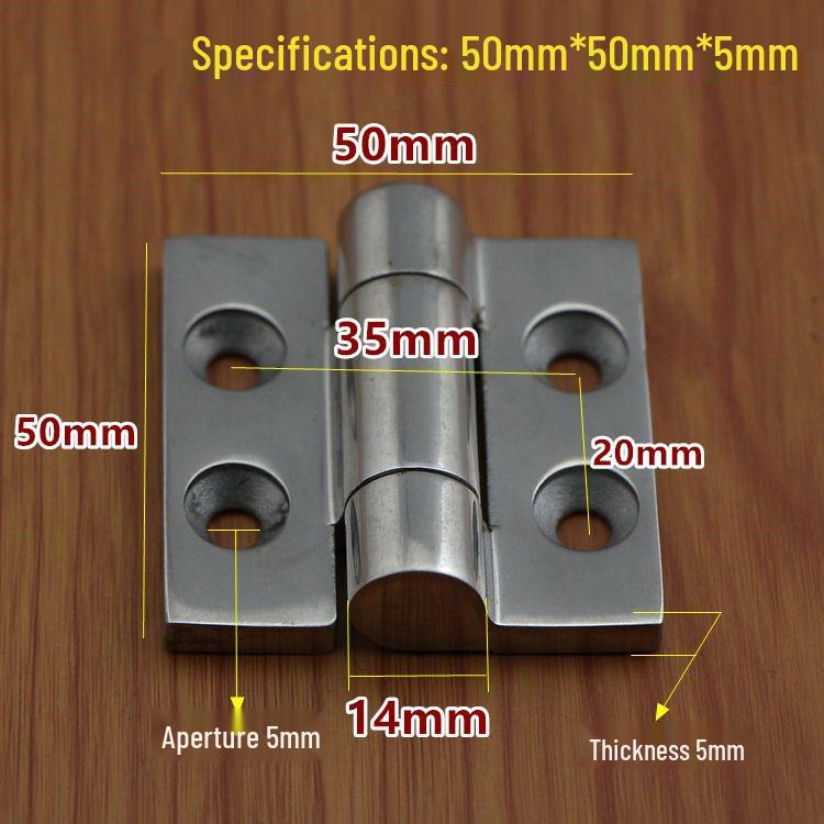 304 Stainless Steel Heavy Duty Industrial Flat Opening Thickened Mechanical Equipment Load-Bearing Hinge
