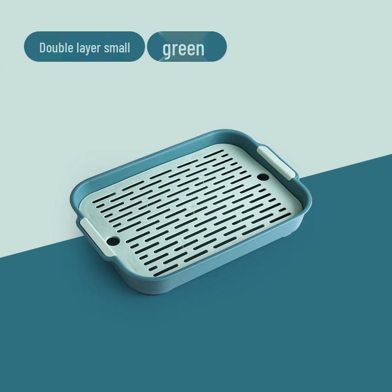 Double Layer Rectangular Draining Tray