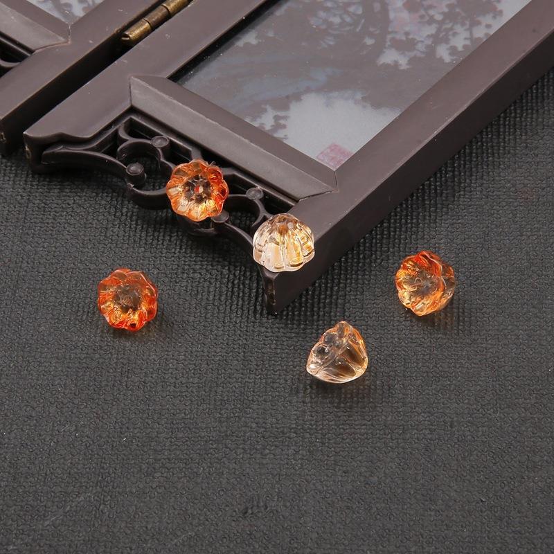 10mm Glass Lotus Seedpod Ancient-Style Hairpin for DIY Hanfu Headwear