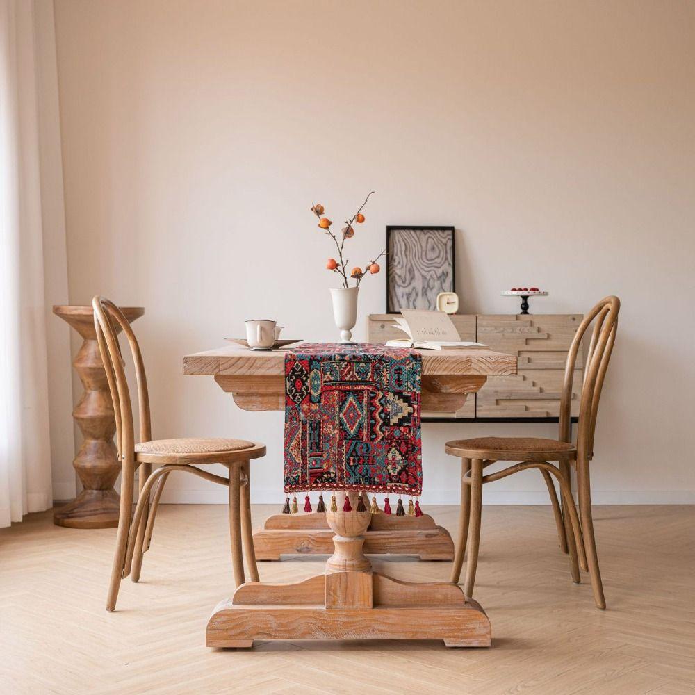 Cotton Table Runner Jacquard Tablecloth INS Table Cover  Table Decor