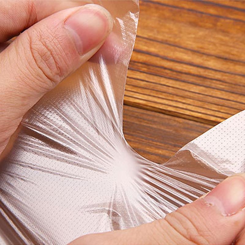 100 Stück Einweghandschuhe Transparent Plastik PE Küchenhandschuhe Schutz Catering Kosmetologie Hausarbeit Lebensmittel Küche Sauber TMZ