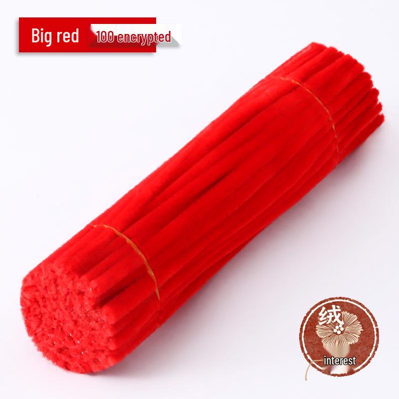 Macaron Twist Stick: Encrypted Velvet & Faux Plush Chenille Stems - DIY Mixed Color Craft Pack