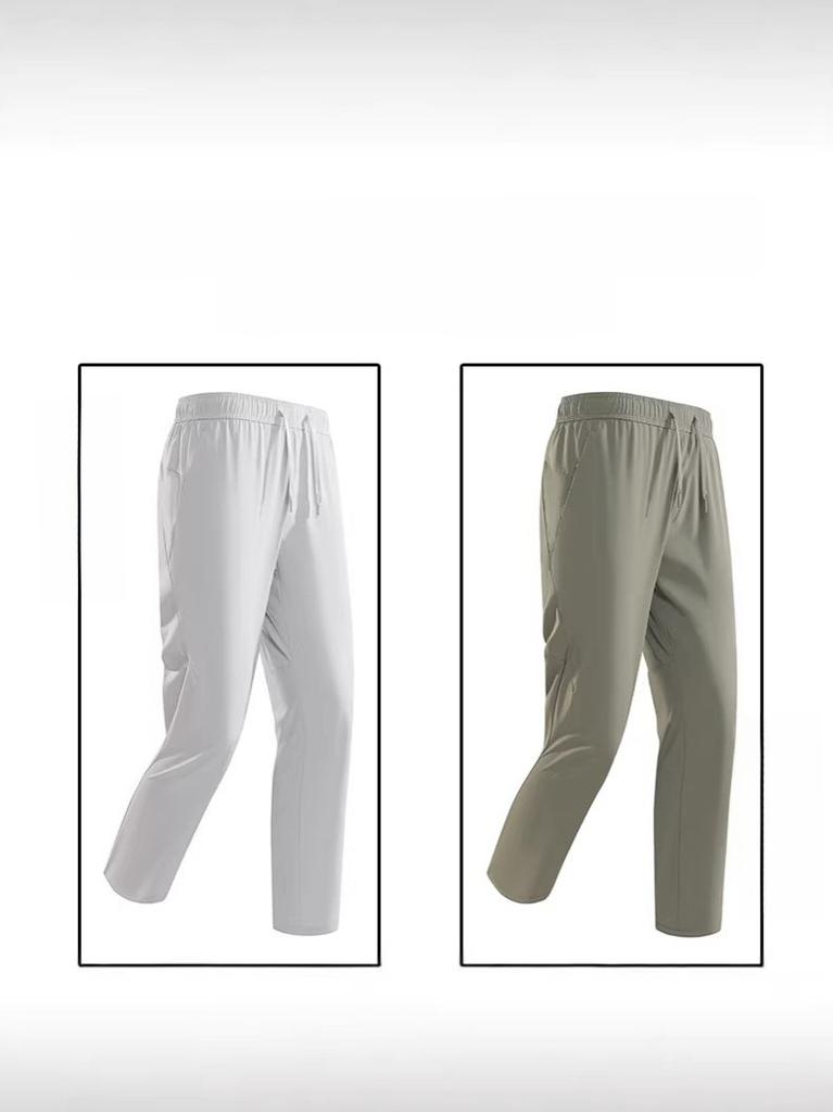 Ice Sensation Tech Mens Athletic Trousers With Breathable Fabric For Summer Active Wear