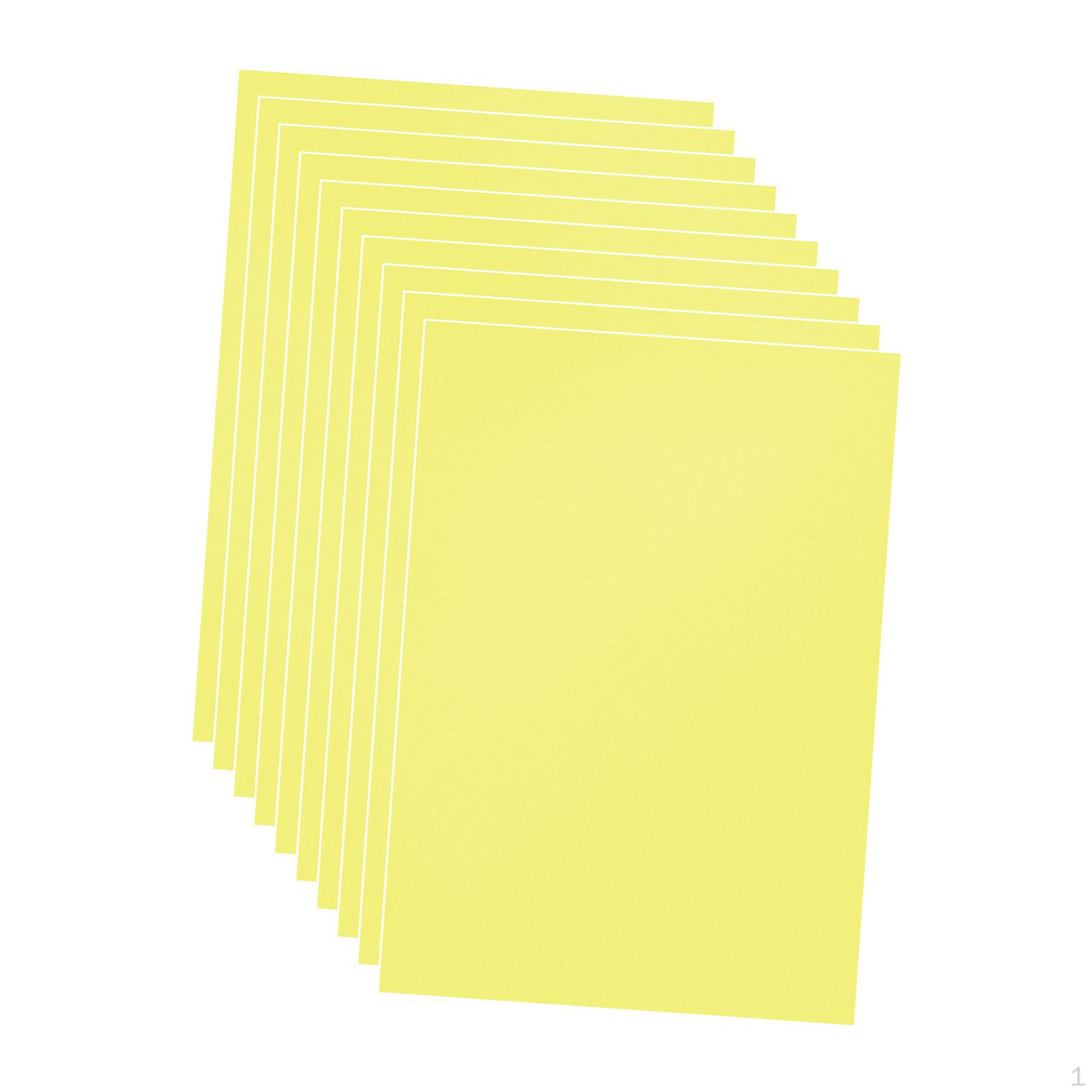 

10 шт. листы ПВХ DIY трафарет художественный лист многофункциональная пленка для декоративных проектов жёлтый