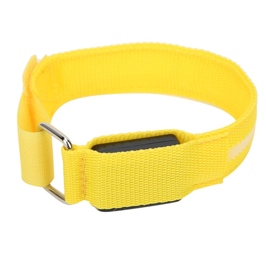 Outdoor Running LED Armband Adjustable Flashing Wristband Cycling Light Up BraceletYellow