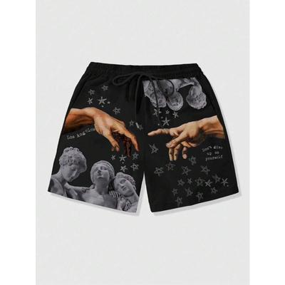 Nye Sommer Shorts til Mænd Løse Luksus Shorts 3D Print Afslappede Skulptur Print Harajuku Shorts Sports Hurtigtørrende Shorts