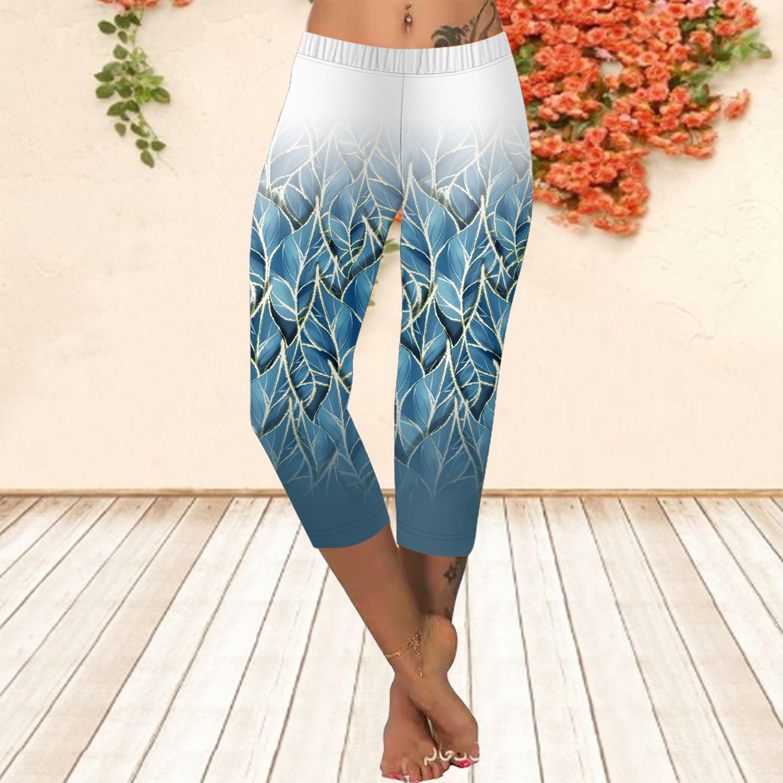 

Длинные брюки, летние короткие леггинсы, короткие узкие брюки, леггинсы больших размеров. Женские облегающие длинные брюки с 3D-золотым принтом и принтом листьев. 8XL тёмно-синий