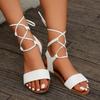 Damen Sandalen Neue Sommer Kreuzriemen Sandalen Mode Flache Zehenfreie Schuhe für Damen Gladiator Strand Designer Sandalen Flip Flops