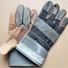 Protective Assorted Color Top Grain Cowhide Work Gloves, Heat Resistant for Welding, Mining, Gardening, Seafaring & Handling