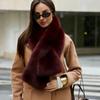 Women's Imitation Fox Fur Scarf Shawl Warm Autumn Winter Accessory Versatile Daily Wear