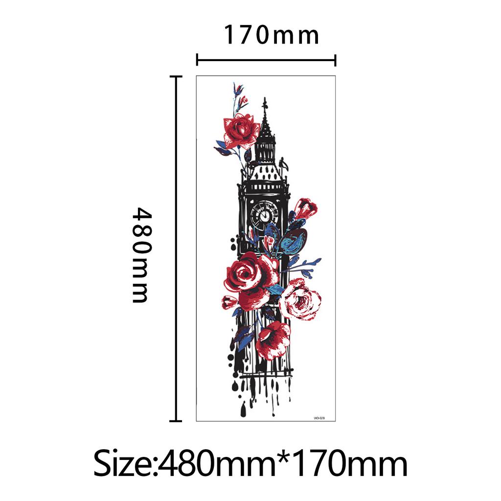 Festival Water Transfer White Paper Tattoo Sleeves | Custom Full Arm Designs | Waterproof & Realistic Fashionable