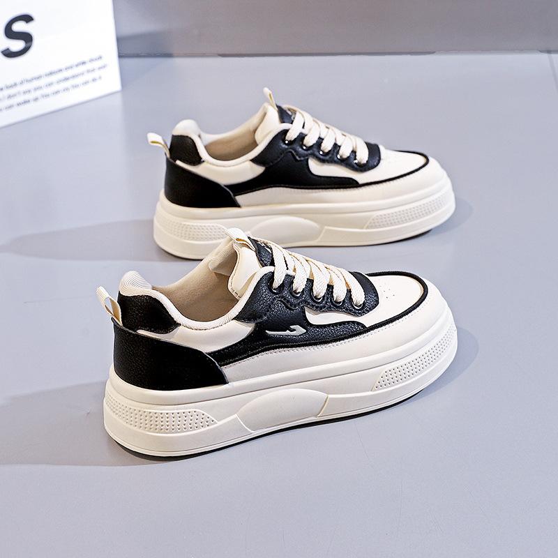 New Breathable Little White Shoes 2025 Spring and Autumn Height Increase Thin Sole Casual Korean Version College Style Board Shoes Women HY-312
