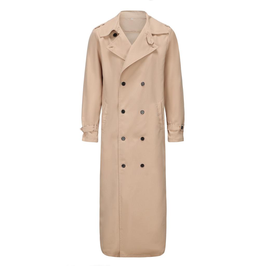 Men's Extra-Long Trench Coat - Fashionable Casual Jacket (In Stock)