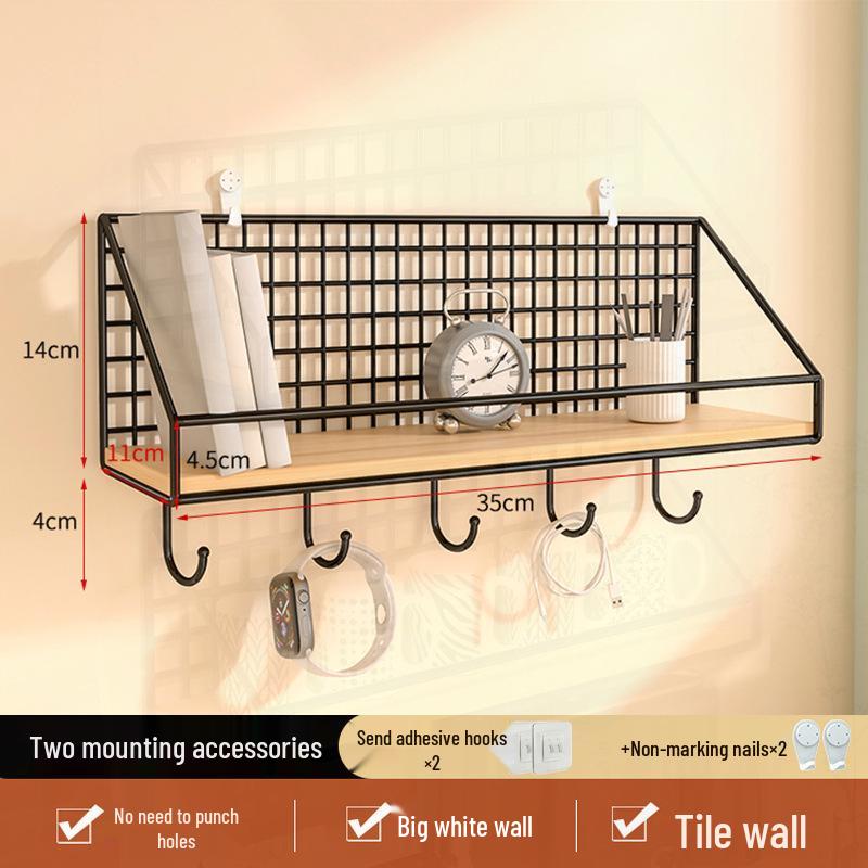 Punch-Free Wall-Mounted Camera Shelf: Multi-Functional Security & Storage Solution