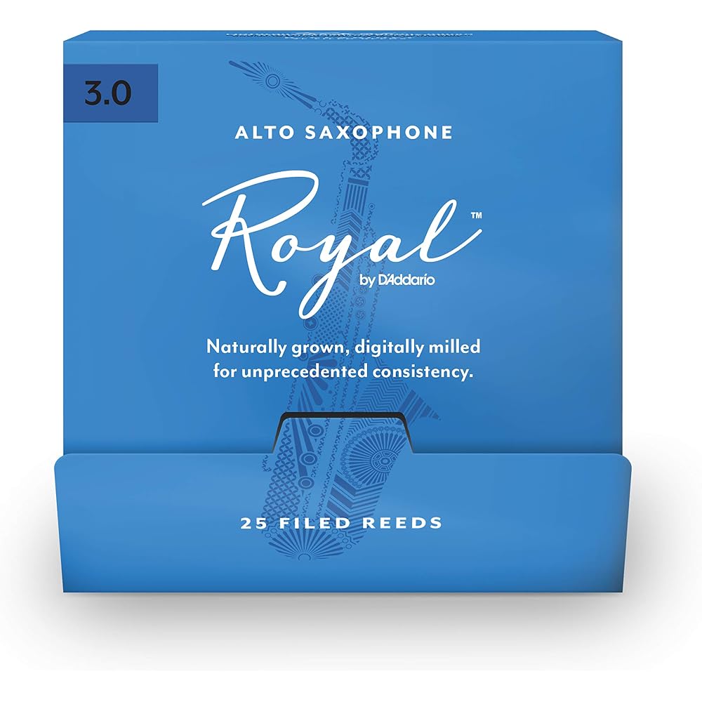 D'Addario WoodWinds Daddario Reed for Alto Saxophone ROYAL RJB0130-B25 [Hardness: 3.0] 25 Sheets ...