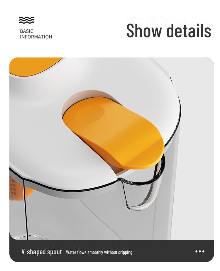 Large Capacity Plastic Cold Water Kettle for Household or Commercial Use - Scale for Accurate Measuring, High Temperature Resistant