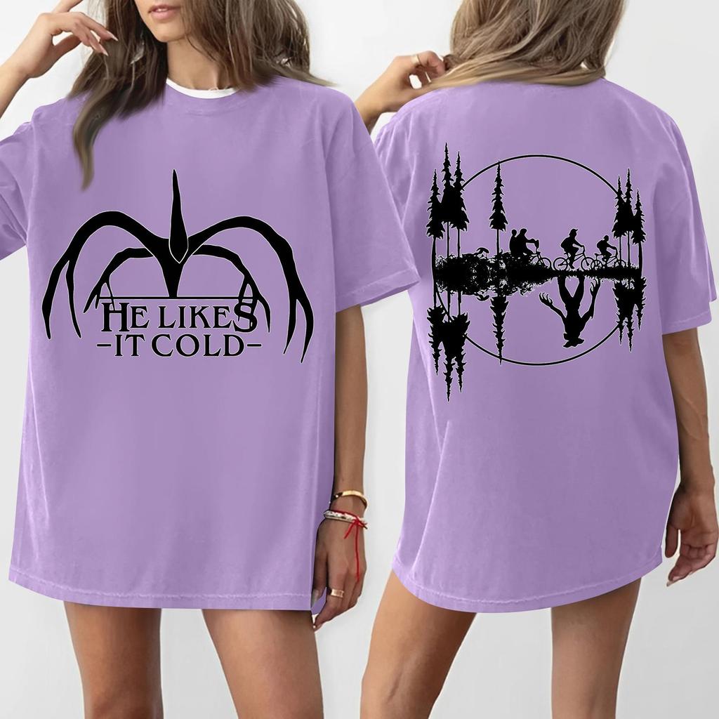 Women's Round Neck Printed Short-sleeved T-shirt Top