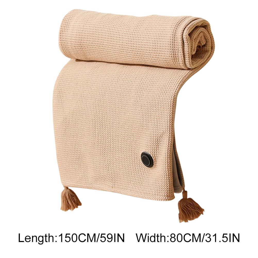 USB Heated Electric Blanket 3 Heating Levels USB Heating Winter Warm Blanket Home Office Outdoor Heating Mattres for Home Office